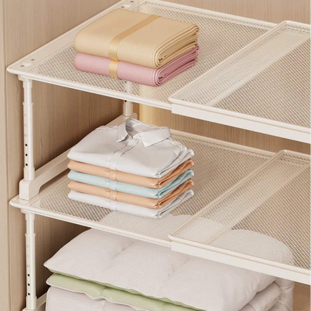 Storage & Organization Wire Mesh Cream Shelf Divider