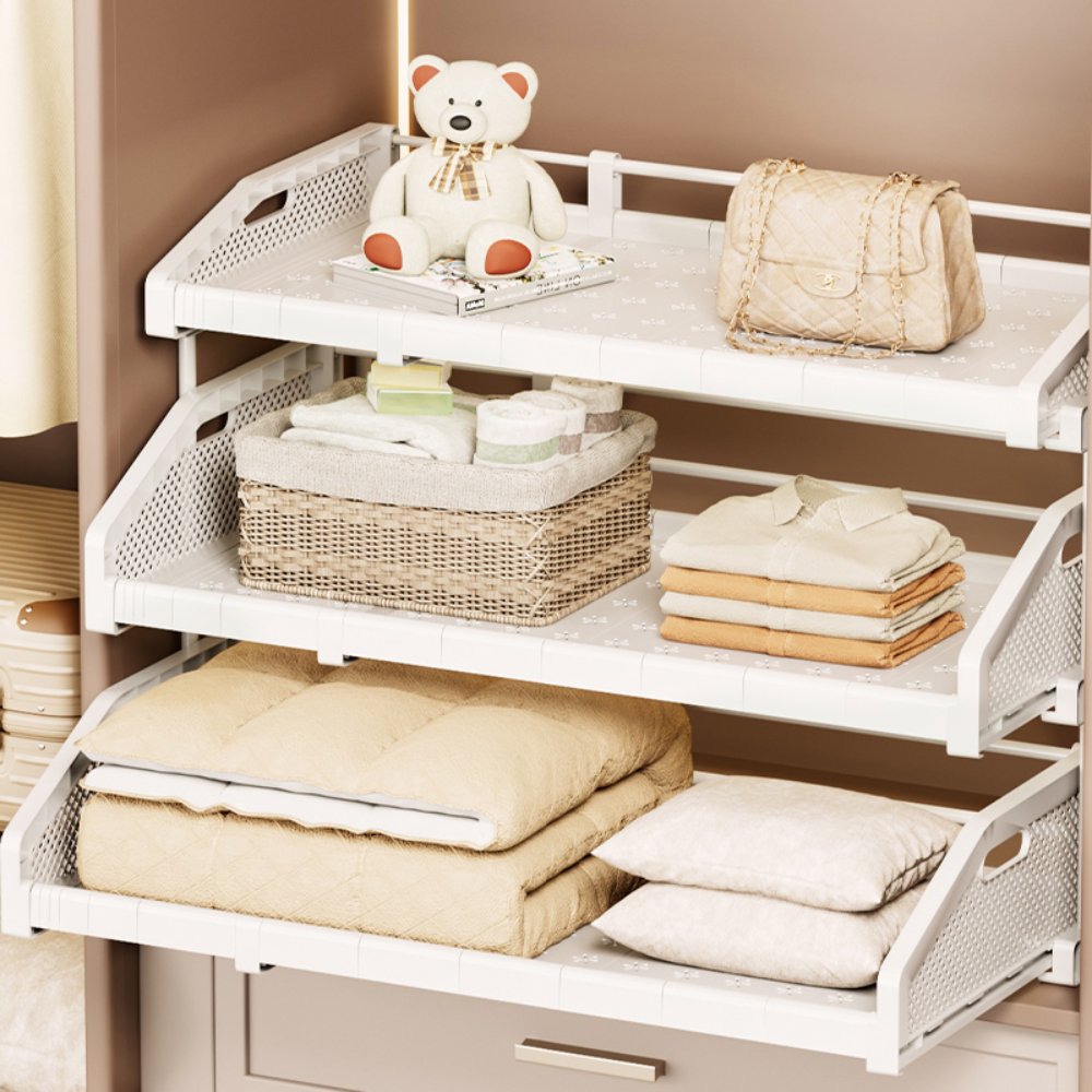 Storage & Organization Pull-Out Closet Shelf Divider